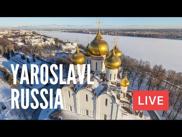 YAROSLAVL, Russia (Founded in 1010) on Saturday Morning. LIVE