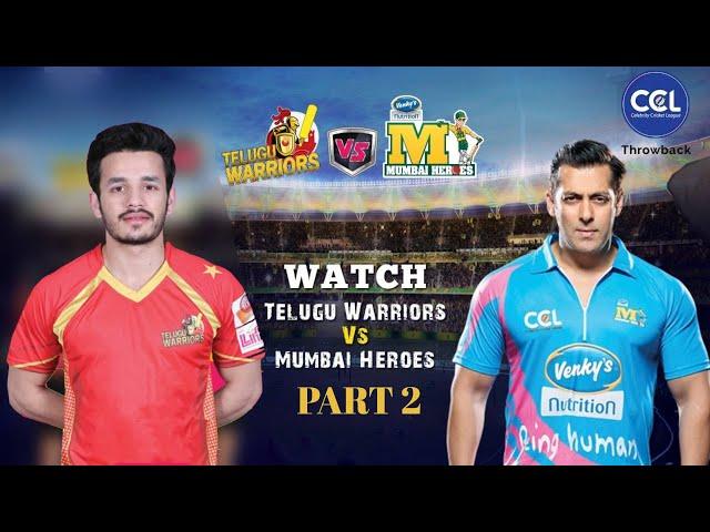 A scintillating match between Telugu Warriors vs Mumbai Heroes Part 2 | CCL