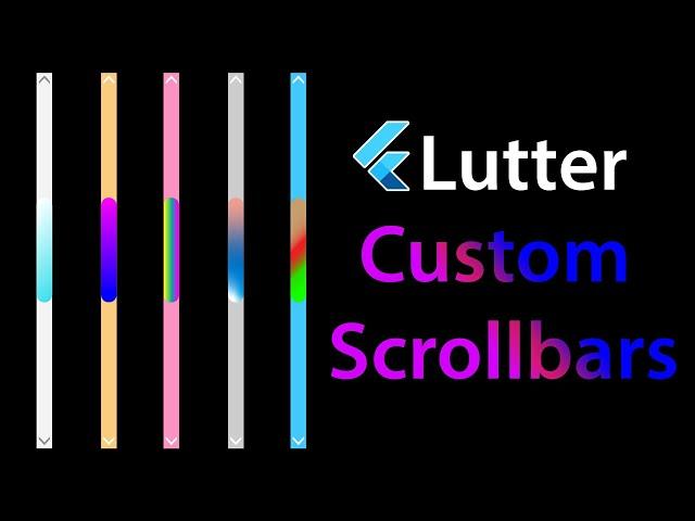 Flutter Tutorial - Create Custom Scrollbars | Draggable Scrollbar