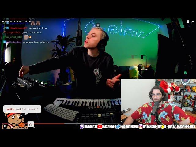 Hasanabi reacts to ARIatHome's Hasan song