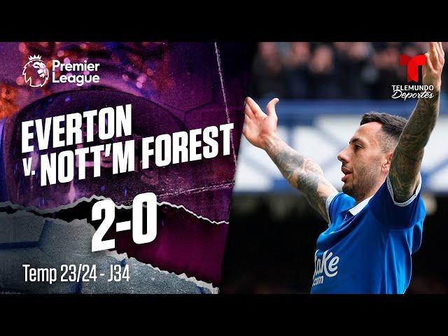 Everton v. Nottingham Forest 2-0 - Highlights & Goles | Premier League | Telemundo Deportes