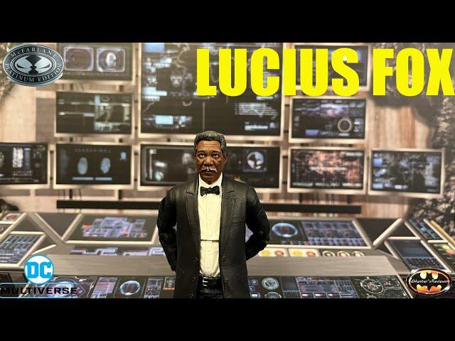 McFarlane DC Multiverse Lucius Fox Morgan Freeman Batman Begins Dark Knight Trilogy Figure Review