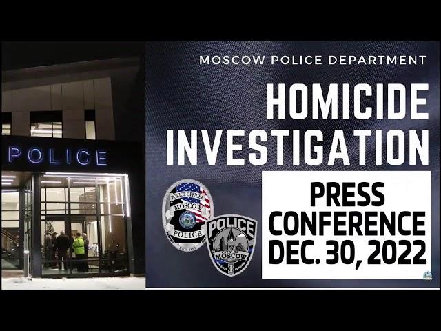 Idaho4 Murders ARREST Press Conference - Bryan Kohberger arrested!  Moscow, Idaho