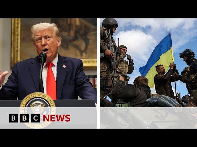 What a pause in US military aid could mean for Ukraine | BBC News