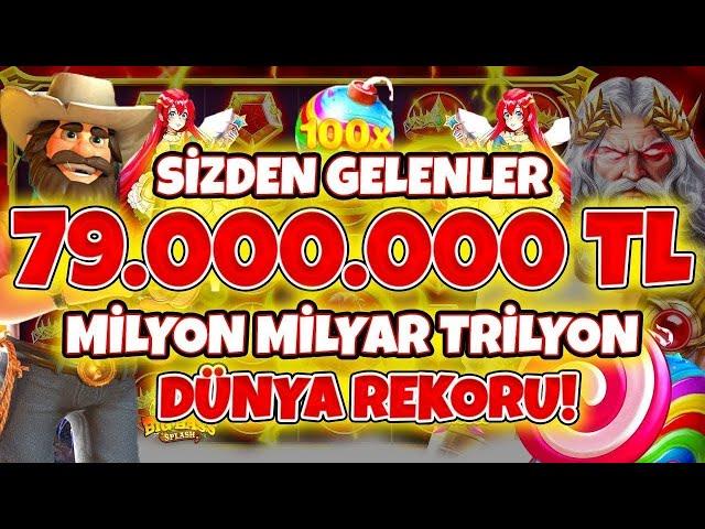 SLOT OYUNLARI  SİZDEN GELENLER  79.000.000 TL DÜNYA REKORU | MAX WİNLER (2024)