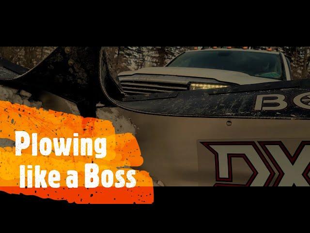 Plowing like a Boss with the Boss Stainless DXT and SnoPower Snow Plow
