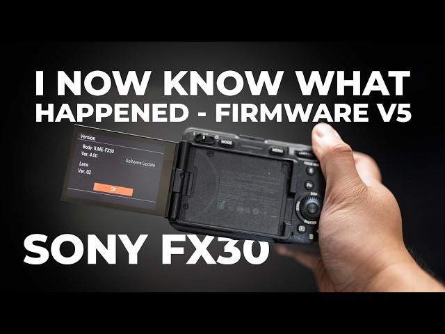 The wait continues for Sony FX30 Shutter Angle... V5 Firmware Update