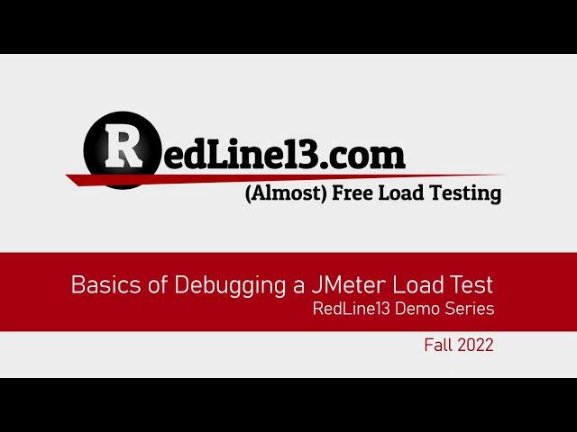 Basics of Debugging a JMeter Load Test