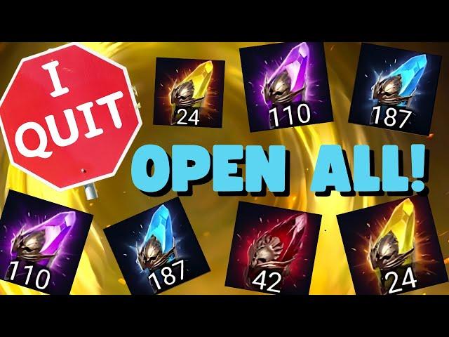 Opening ALL SHARDS for Friend Quitting Raid!