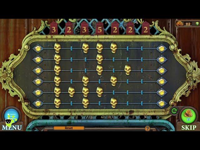 Skull Puzzle Variation #3 - Tricky Doors Level 13 Vampire's Castle [Halloween] (FIVE-BN GAMES)