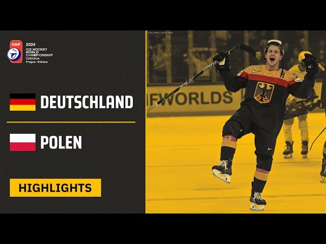 Deutschland vs. Polen | Highlights - 9. Spieltag, Eishockey-WM 2024 | SDTV Eishockey