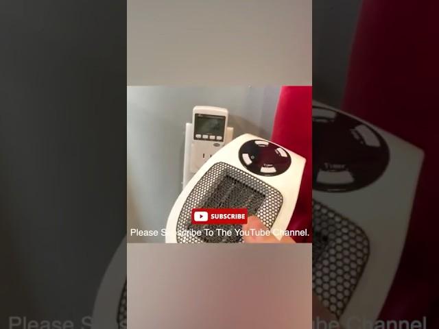 350W Wall Outlet Electric Small Space Heater - Review