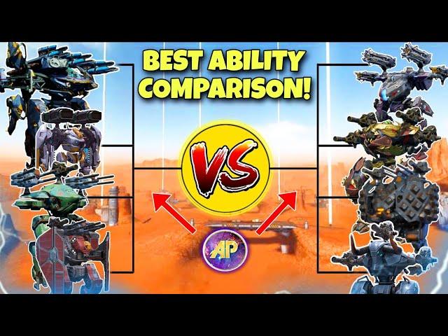  ALL ABILITIES ROBOTS & TITANS COMPARISON! TOP 10 BEST  || WAR ROBOTS WR ||