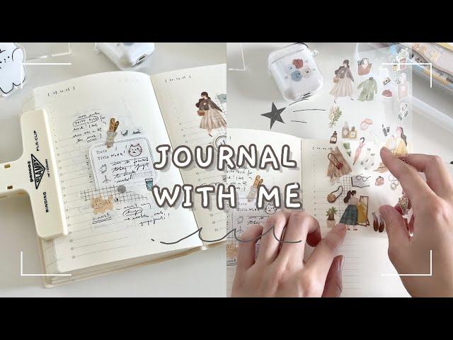 journal with me ️ asmr + relaxing piano // 20 min //