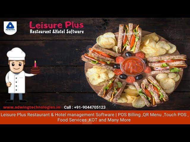 Hotel & Restaurant Software|Restaurant with Leisure Plus #hotelsoftware #adwingtechnologies #viral