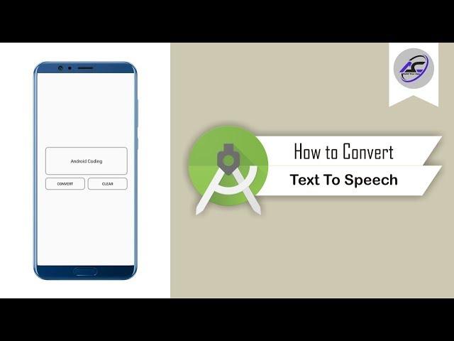 How to Convert Text to Speech in Android Studio | TextToSpeech | Android Coding