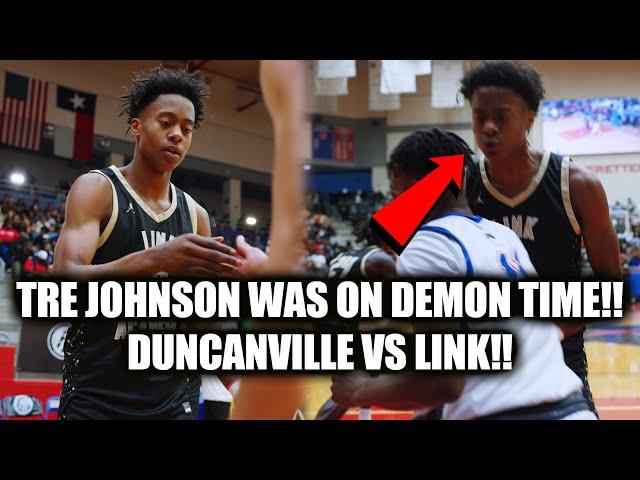 Duncanville vs Link Academy Tre Johnson Takes Over Dallas Kayden Edwards best guard in Dallas!