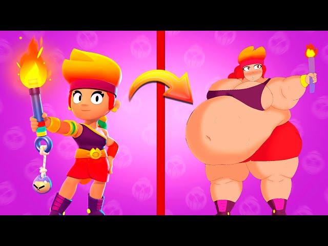 Brawl Stars - ALL BRAWLERS GOT FAT (2 part) | ВСЕ БРАВЛЕРЫ СТАЛИ ТОЛСТЫМИ - БРАВЛ СТАРС