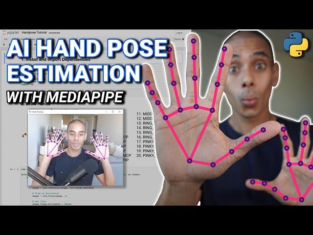 AI Hand Pose Estimation with MediaPipe and Python