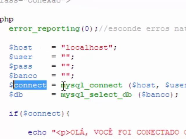 como se conectar ao banco de dados  mysql com php
