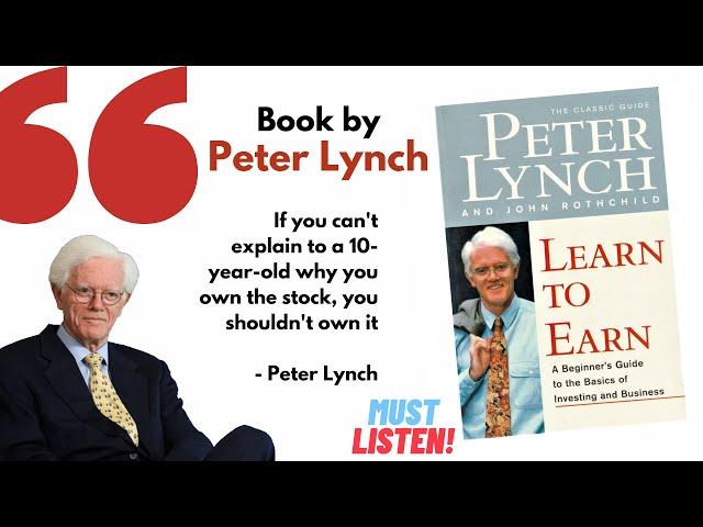 Learn to Earn A Beginners Guide | by Peter Lynch | Full #Audiobook | Value Investing Book