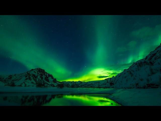 #Футаж великолепное северное сияние ◄4K•HD► #Footage magnificent northern lights