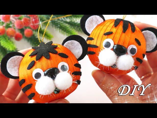 Tiger - symbol of the year 2022  DIY Cristmas_decorations