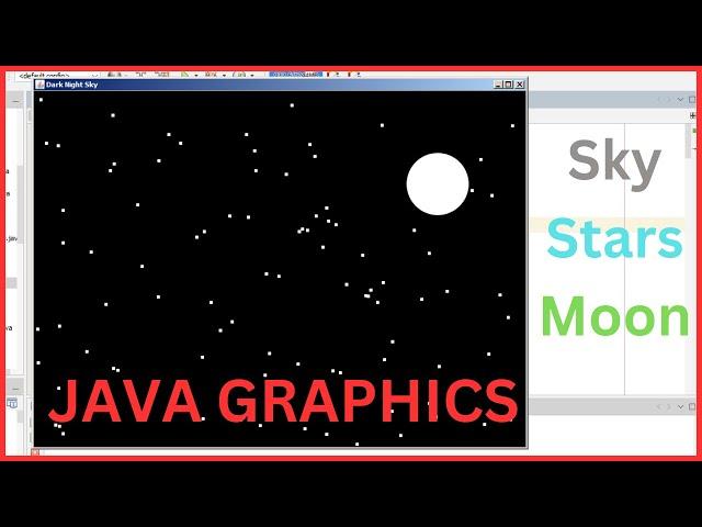 Java Animation - How To Create An Animated Dark Night Sky Using Java Netbeans [With Source  Code]