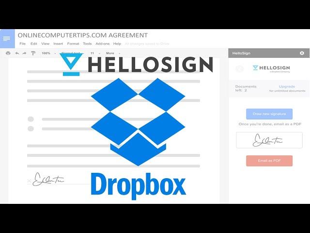 How to Use the Dropbox HelloSign eSignatures Feature to Send Documents for Signatures