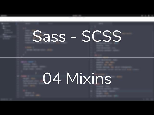 How to create and use MIXINS in Sass (SCSS)