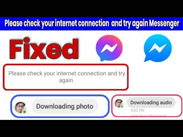 please check your internet connection and try again messenger problem fixed @learnwithmuhammadabbas1