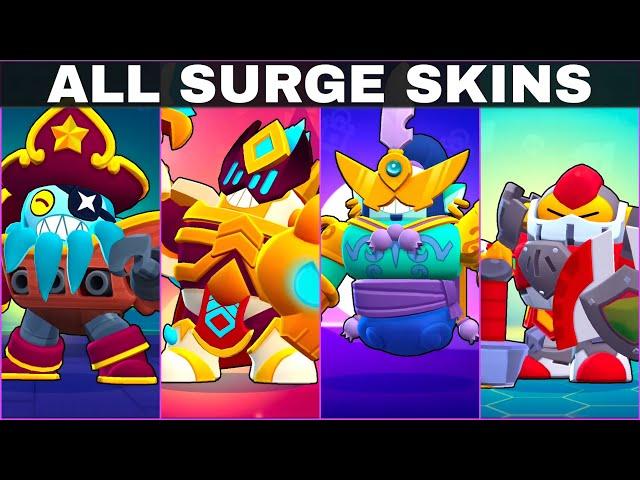 UNLOCKING ALL SURGE SKINS  | Brawl Stars