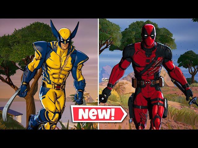 NEW DEADPOOL & WOLVERINE Skins In Fortnite | Pen & Ink Styles