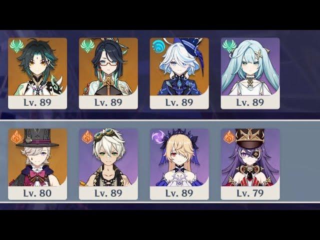 xiao x lyney/chevreuse | 4.8 spiral abyss floor 12