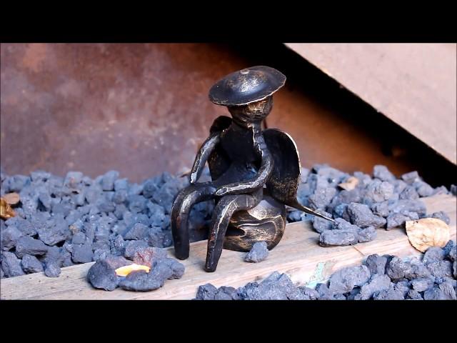 Angel. Blacksmithing. Handmade. Metal work. Metal sculpture. Shabalin Design