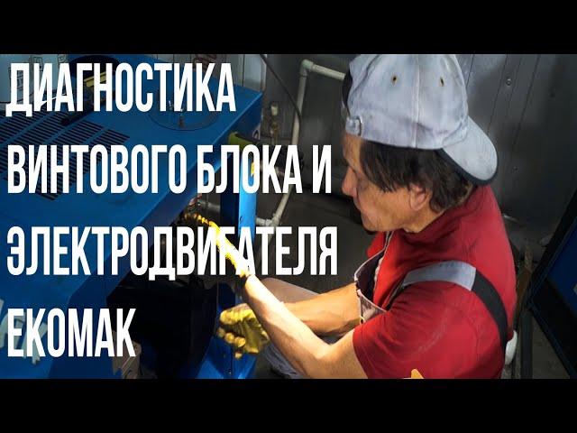 Диагностика винтового блока и электродвигателя EKOMAK