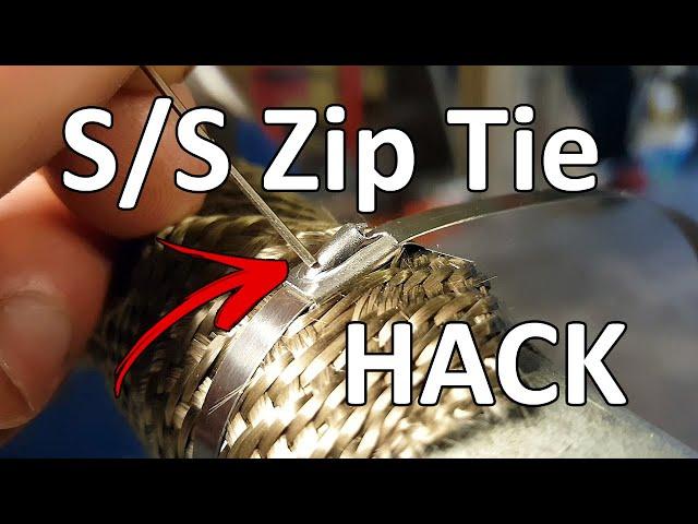 How To Get them TIGHTER & Prevent Exhaust Wrap from Unravelling! Stainless Steel Zip Tie Tech Tip 32