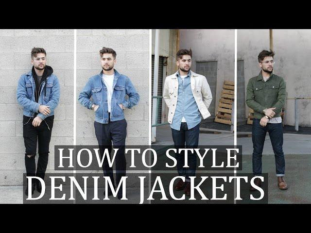 How To Style: The Denim Jacket | Mens Fashion Outfit Ideas