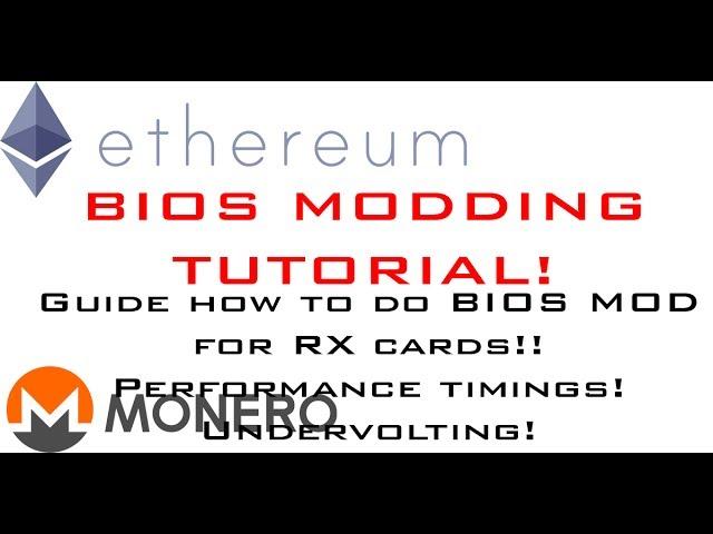 RX 470/570 480/580 Bios Mod, Performance Timings Tutorial for Mining Ethereum, Monero