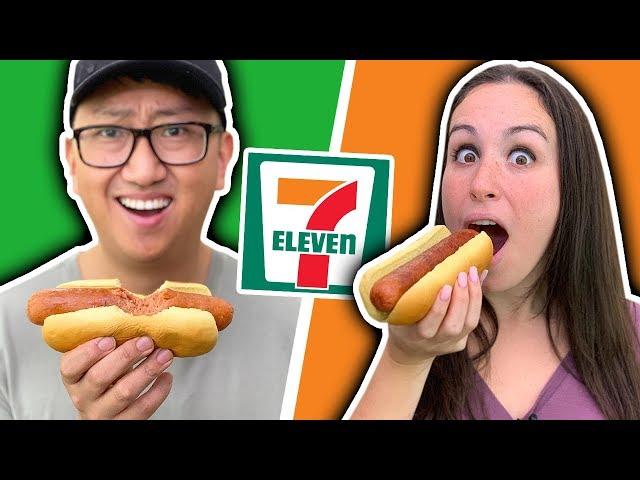 WRONG WAY VS RIGHT WAY // Eating ALL THE 711 Food