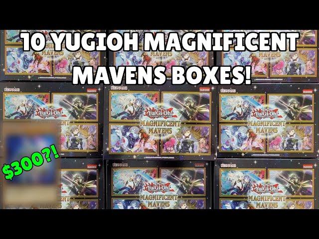 INSANE PULL! Unboxing 10 Yugioh Magnificent Mavens Boxes! 40 PACKS TOTAL!