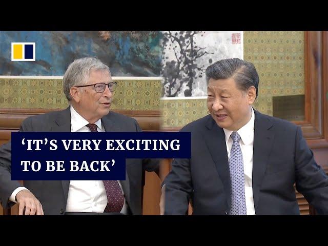 Xi Jinping tells his ‘old friend’ Bill Gates he hopes US-China friendship will continue