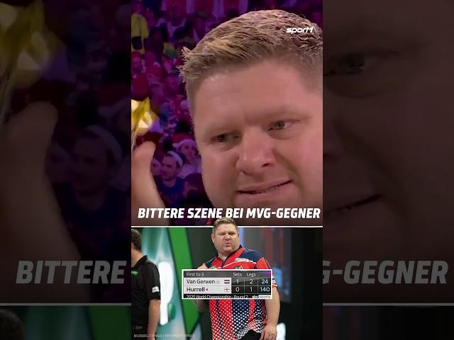 Bittere Szene bei MvG-Gegner #shorts #DartsWM #Darts #mvg #sport1 #AllyPally #Hurrel