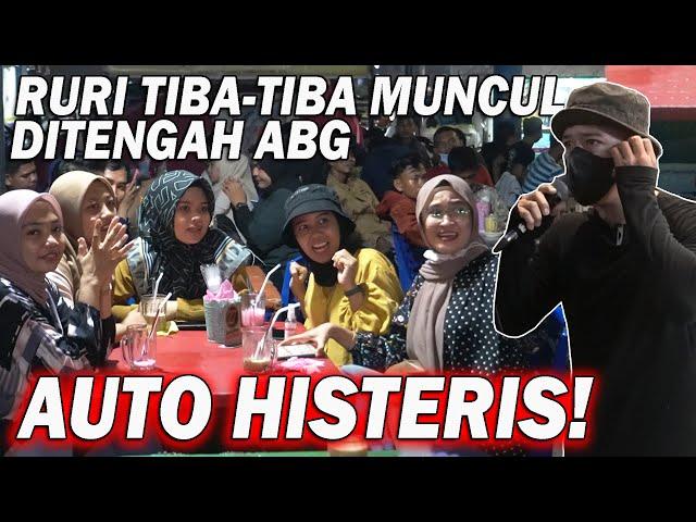 TIBA-TIBA MUNCUL DITENGAH ABG LAGI NGOPI..  AUTO HISTERIS‼️