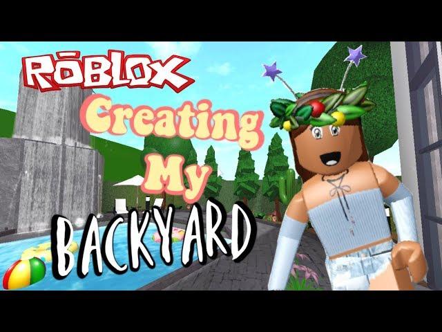 Creating My Backyard on Bloxburg! | Roblox