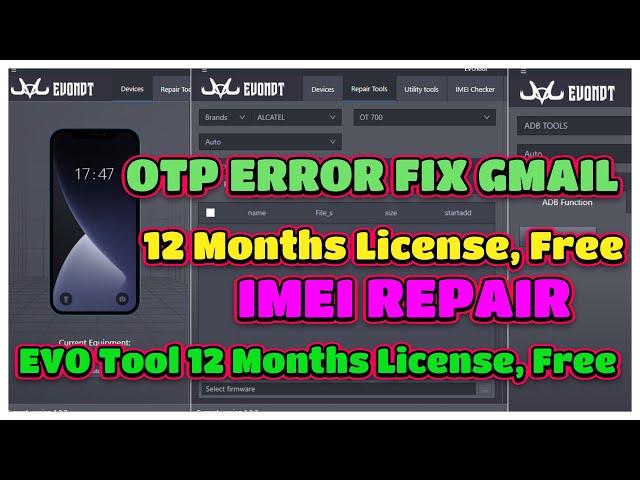 EVO Tool 12 Months License, Free OTP ERRER FIX  EvoNdt Tool Free || EVO Tool  Use For All 