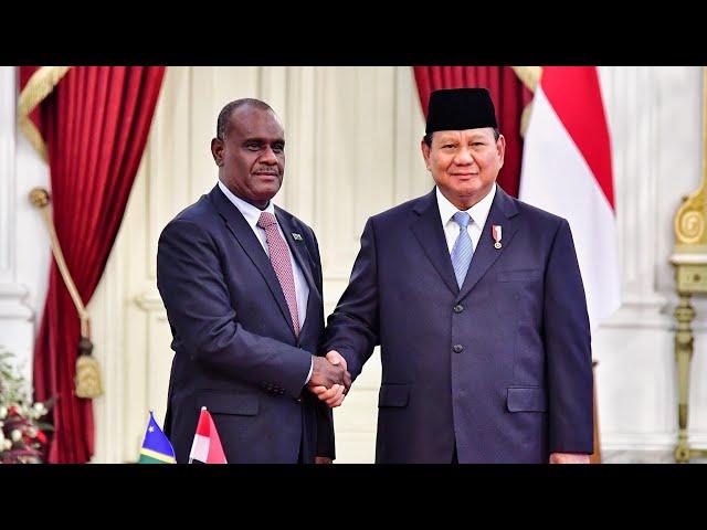 Pertemuan Bilateral Presiden Prabowo dengan PM Kepulauan Solomon, Istana Merdeka, 21 Oktober 2024