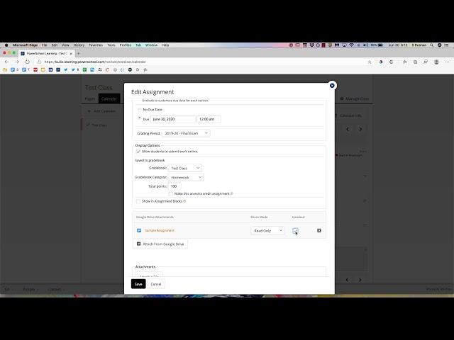 Create a "Handout" for Students (Auto Copy a Google Doc for Each Student) in PowerSchool Learning