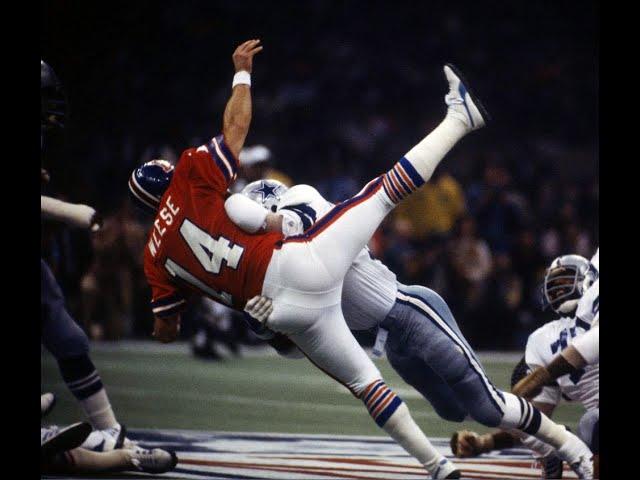 NFL's Greatest Hits - Cowboys LB Thomas Henderson wipes out Broncos QB Norris Weese (1978)