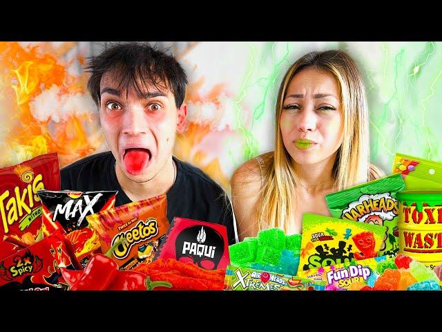 EATING The World’s Spiciest Vs Sourest Foods!